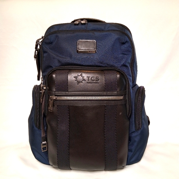 Tumi Other - TUMI Alpha Bravo Nellis Black Blue Backpack TCS World Travel